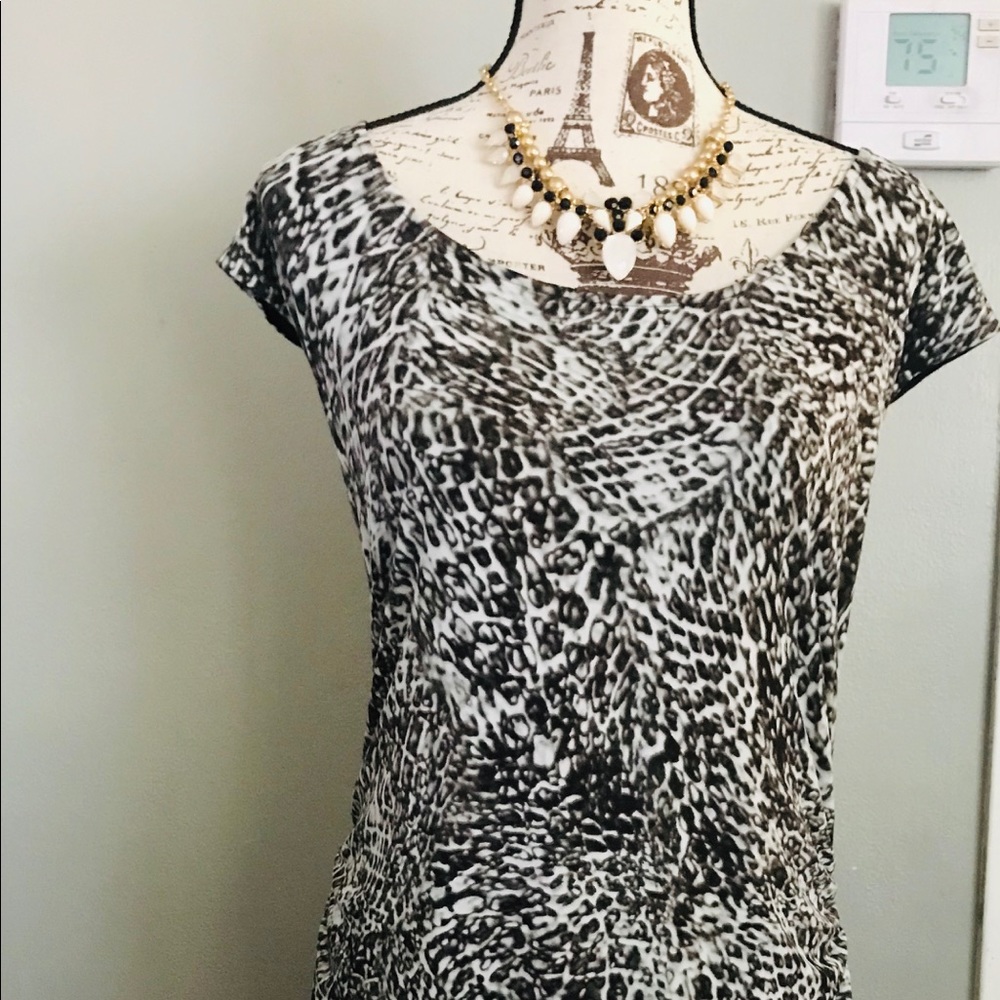 Plus size Jennifer Lopez animal print dress